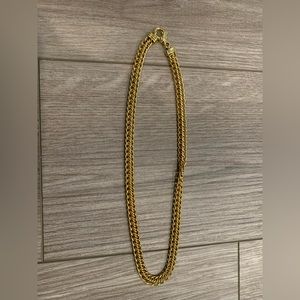 Gold cable necklace